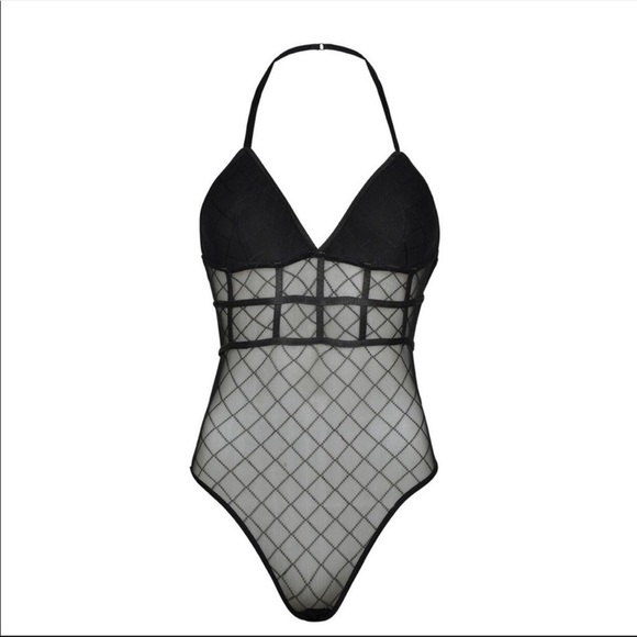 Dream Bandits | Black Lace Crush On You Bodysuit L - Picture 2 of 8